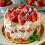 Strawberry Whipped Cream Cake: A Delightful Three-Milk Treat