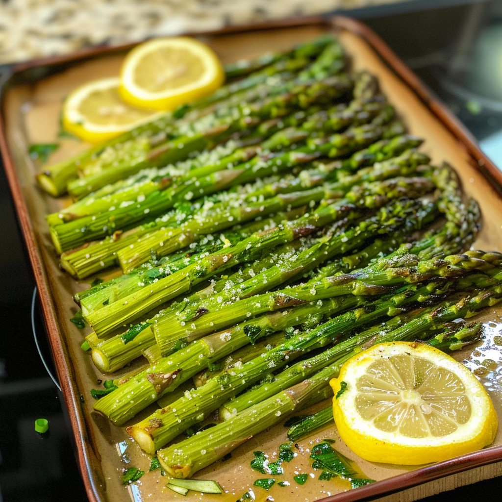 Perfect Roasted Asparagus with Lemon and Parmesan