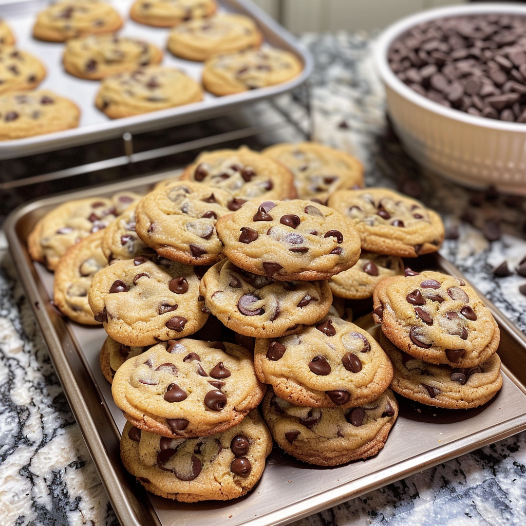 Thick Chocolate Chip Cookies Bakery Style