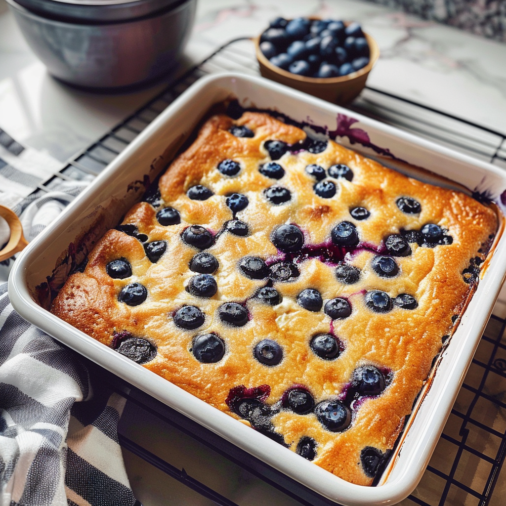 Blueberry Cottage Cheese Bake: A Simple & Satisfying Brunch Treat