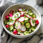 Radish Cucumber Salad for Spring